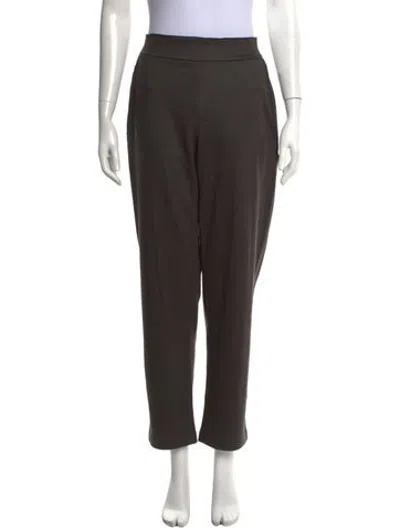 Pre-owned Transit Wool Straight Leg Pants In Grey