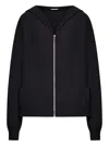 Transit Zip-up Hooded Jacket In Black