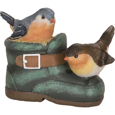 Transpac 5.5 Inch Multicolor Spring Birds