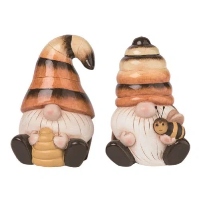 Transpac 6 Inch Multicolor Spring Gnome Set Of 2