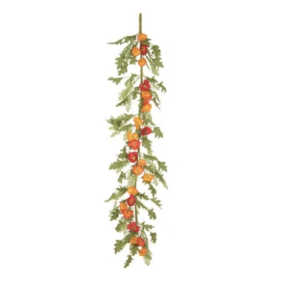 Transpac 60 Inch Multicolor Spring Poppy Flower Garland Artificial Plastic Decor For Spring Celebrat