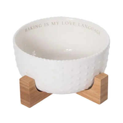 Transpac 6.25" Multicolor Everyday Bowl Trivet Set In White