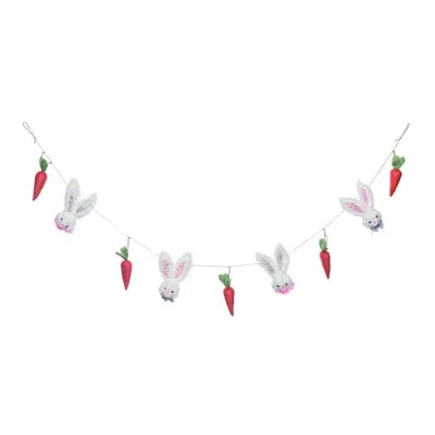 Transpac 72'' Novelty Garland Garland In White;red