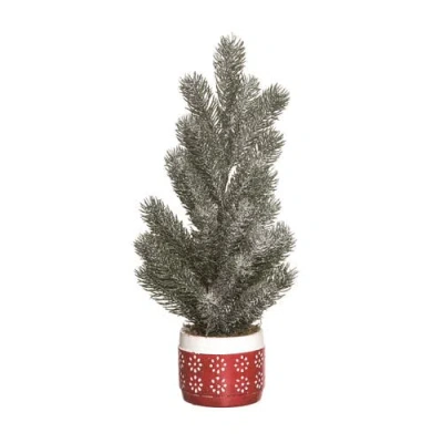 Transpac Artificial Multicolor Christmas Cozy Evergreen Tree
