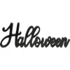 Transpac Black Halloween Die Cut Cursive Mdf Decor Spooky Figurine In Black