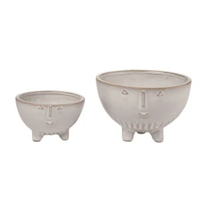Transpac Ceramic 5.75 Inch White Spring Small Bowl Set Of 2 Decorative Bowls For Home And Kitchen