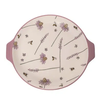 Transpac Ceramic / Porcelain Platter In White