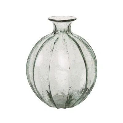 Transpac Clear Glass Small Vase For Everyday Spring Decor Perfect For Flowers And Home Accents In Green