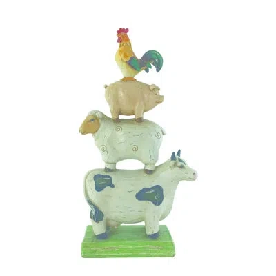Transpac Country Market Animals Figurines & Sculptures In Green