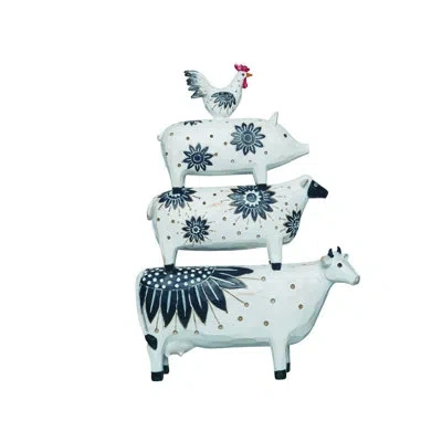 Transpac Country Market Animals Figurines & Sculptures In White