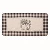 Transpac Dolomite White Autumn Buffalo Check And Pumpkin Tray In Multi
