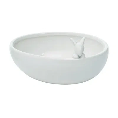 Transpac Easter Elegance Ceramic Serving Bowl In White