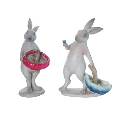 Transpac Enchanted Garden Decorative Object In White
