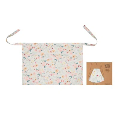 Transpac Fabric Flower Half Apron Spring Kitchen Textile Home Decor Polyester Stylish And Functional In Multi