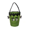 Transpac Felt Frankenstein Candy Bucket And Serving Bowl Halloween Decor In Green