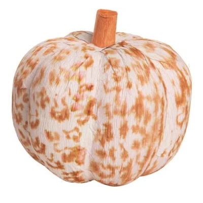 Transpac Foam Orange Harvest Tie Dyed Pumpkin Decoration
