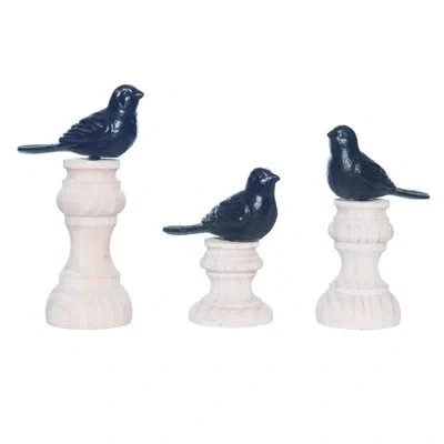 Transpac For The Birds Animals Figurines & Sculptures In White