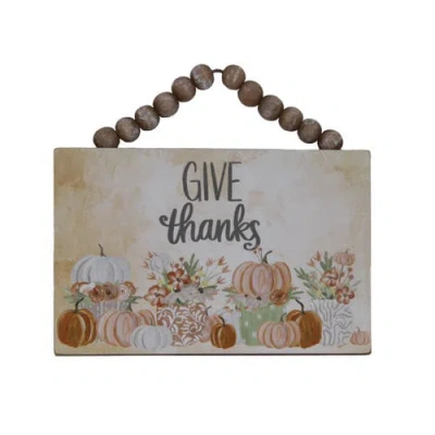 Transpac Give Thanks Wall Art Fall Harvest In Multi