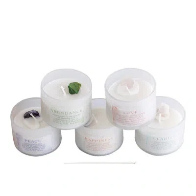 Transpac Glass Healing Candle Small Set Of 20 In Pdq Home Decorations Spring In White