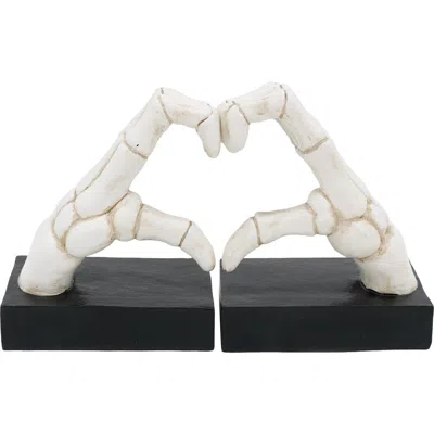 Transpac Halloween Decorative Sculpture White Resin Tabletop Object