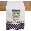 Transpac Halloween Trick Or Treat Table Runner Green Indoor Decoration In Multi
