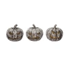 Transpac Light Up Spooky Moldy Pumpkin Decor Multicolored Halloween Figurines In Multi