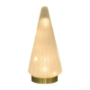 Transpac Light Up White Frosted Glass Tree Decorative Object Battery Operated In Neutral