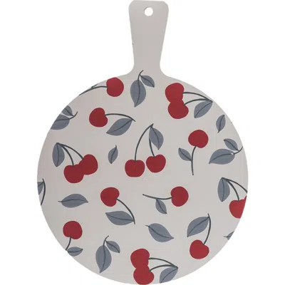 Transpac Mdf Cherry Board Red And Green And White For Spring Serving And Entertaining In Multi