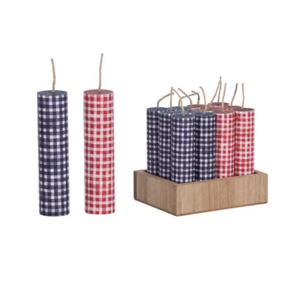 Transpac Mdf Firework Decor Set Of 12 Multicolored For Spring Home Decor