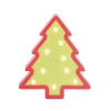 Transpac Mdf Led Tree Decorative Object Red Wood Tabletop Christmas Tree In Multi