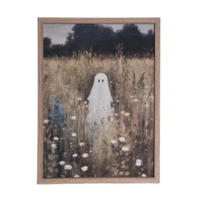 Transpac Meadow Ghostie Framed Wall Decor Halloween In Multi