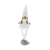 Transpac Medium Plush Angel Sitter Decorative Figurine For Christmas In White