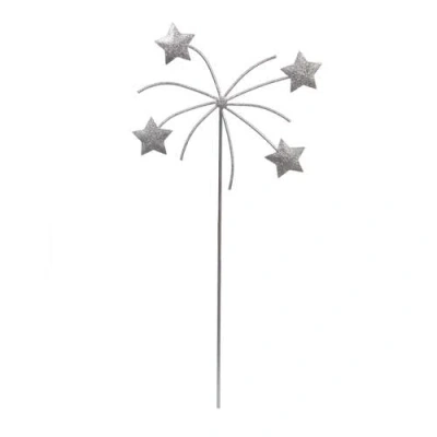 Transpac Metal Star Pick Silver For Spring Home Decor