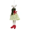 Transpac Mouse Ornament For Christmas Tree In Multi