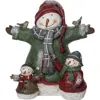 Transpac Multicolor Christmas Dress Up Snowman Family Figurines Decorative Resin Snowman Decor For H In Multi