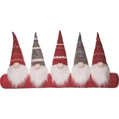 Transpac Multicolor Christmas Pgnome Draft Dodger Festive Door Stopper