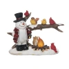 Transpac Multicolor Christmas Snowman And Birds Light Up Figurine In Multi