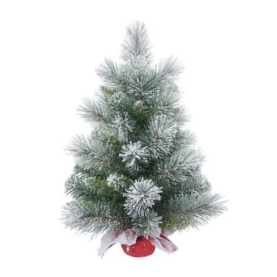 Transpac Multicolor Frosted Christmas Tree