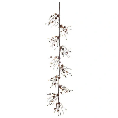 Transpac Multicolor Harvest Acorn Garland Autumn Decorative Wall Garland