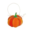 Transpac Multicolor Resin Stained Glass Pumpkin Decorative Sculpture In Orange