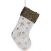 Transpac Multicolored Christmas Glitz Sequin Stocking In Multi