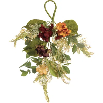 Transpac Multicolored Harvest Eucalyptus And Moody Flower Swag