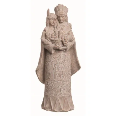 Transpac Off White Autumn Pilgrim Family Figurine In Brown