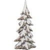 Transpac Off-white Christmas Snowy Tree Figurine Decorative Resin Sculpture In White