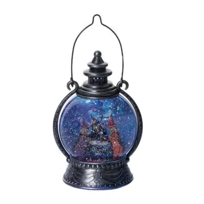 Transpac Plastic Witch Water Globe Halloween Decoration Battery Operated In Black