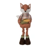 Transpac Plush Standing Fox Figurine In Multi