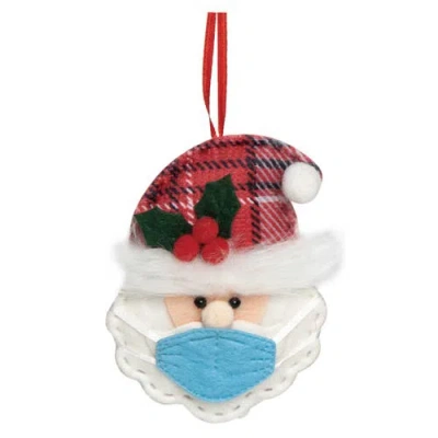 Transpac Polyester Multicolored Christmas Masked Ornament