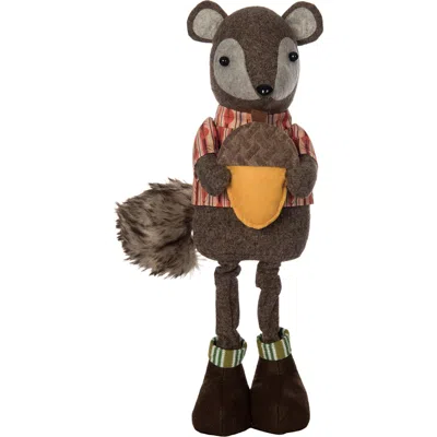 Transpac Pstanding Squirrel Figurine Fall Harvest Tabletop Decor In Multi