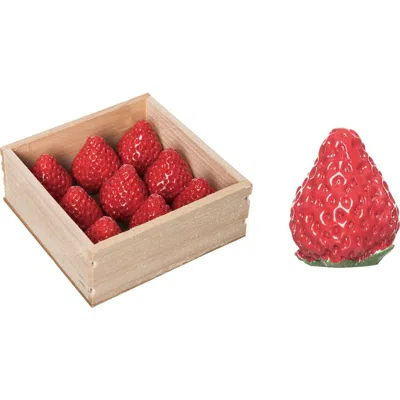 Transpac Red Spring Strawberries Display Set Of 9