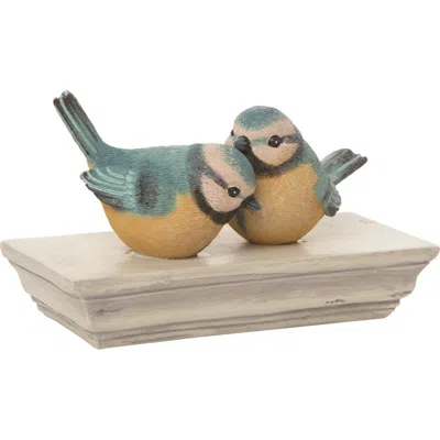 Transpac Resin 6.75" Multicolor Spring Snuggling Birds Decor